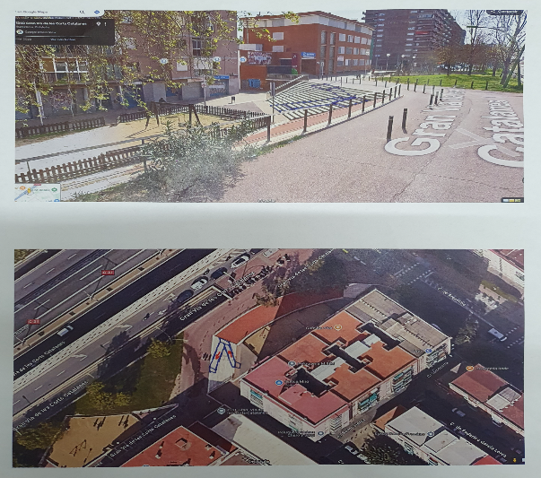 Imagen para los medios: Rampa en Avda. Corts Catalanes, 4,6 i 8.