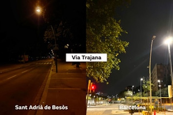 Unificación de la iluminación de la Via Trajana con respecto a la zona de BCN